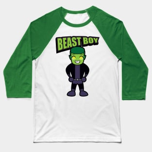 Tooniefied Beast Boy Baseball T-Shirt